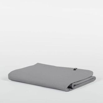 OEM S&aacute;bana De Algod&oacute;n Puro - Gris Oscuro 200 X 260 Cm - Plana