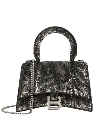 Balenciaga Hourglass Xs Leather Top Handle Bag