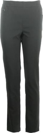 C.Ro Zwarte Stijlvolle Petra Oorbellen - Dames - Slim Fit Broeken - Zwart - L - Broeken