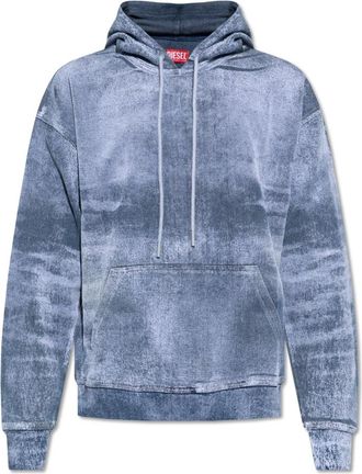 Diesel Hoodie - Heren - Hoodies - Blauw - XS - Katoen - Hoodies & sweatvesten
