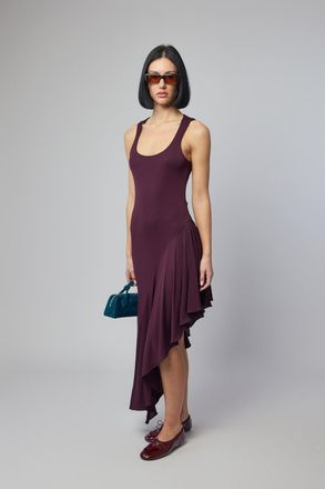 Alaia Asym Dress Fluid Jersey