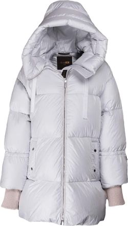 Moorer hooded quilted jacket - women - Polyamide - 46 - White