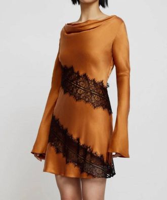 Significant Other Helaina Mini Dress In Caramel