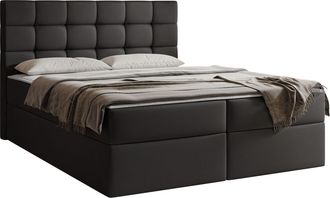 Mirjan24 Cama Continental Comfivo Osculum I, Soft 011, Continental, Doble, 140x200, Cuero Ecol&oacute;gico, Somieres, 143x206x112cm