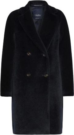 Max Mara Jassen - Dames - Mantels - Blauw - Maat: M Zijde