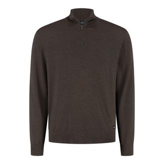 Wahts Mens Knitwear, TargetGroup:Men Dark Brown Melange / XXL