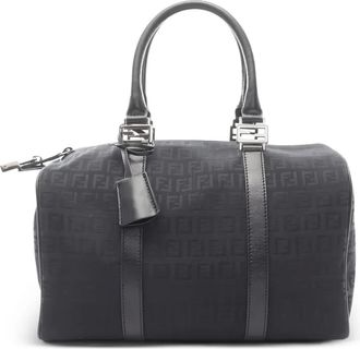 Fendi Borsa tote mini con motivo Zucchino anni 2010 - Nero