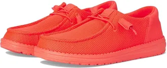 Hey Dude Wendy Funk Mono Womens Shoes Fiery Coral : 8 M, Synthetic/Textile