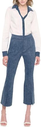 AS by DF Gianna Cropped Micro Flare Jeans in Med Wash Denim at Nordstrom, Size 10