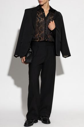 Versace Transparent Shirt, Mens, Black