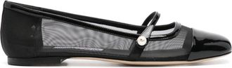 Jimmy Choo London Elisa ballet flats - women - Leather - 40 - Black