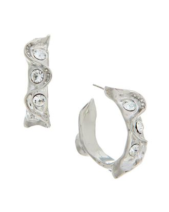 Oscar De La Renta Oscar De La Renta Crystal Nest Hoop Earrings