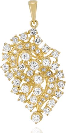Bespoke 18kt Yellow Gold Diamond Pendant
