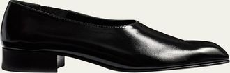 Khaite Colt Leather Slip-On Loafers