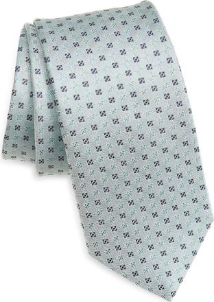 BOSS Neat Silk Jacquard Tie in Open Green at Nordstrom