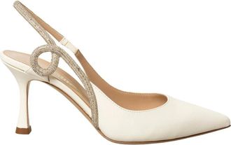 Ninalilou Sandalo slingback gioiello - - Shoes - Donna - Bianco - 40 EU