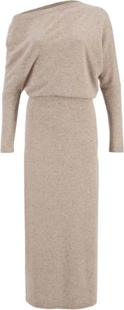 Altuzarra Abito asimmetrico Kasos in cashmere - Toni neutri