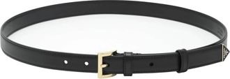 Prada Cintura - Dames - Riemen - Zwart - 90 CM - Leer - Accessoires