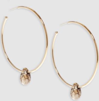 Isabel Marant Boucles dOreilles Large Hoops Natural