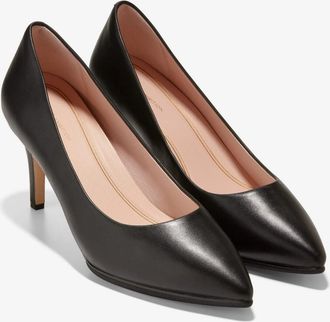 Cole Haan Womens Cole Haan Grand Ambition W15828-001 Heels 9.5 Black Leather Pump ZPO1452