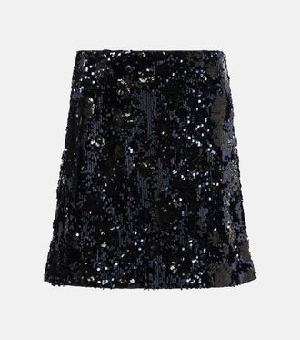 Dorothee Schumacher Floral sequined miniskirt
