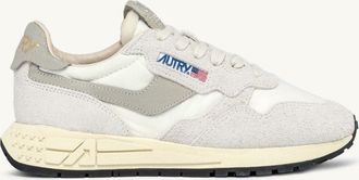 Autry SNEAKERS REELWIND LOW IN NYLON E SUEDE BIANCO