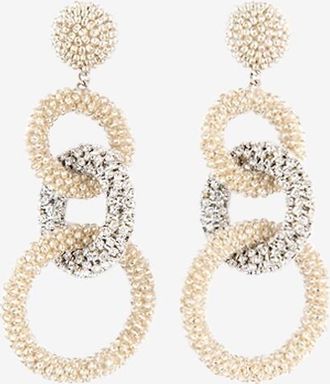 Deepa Gurnani Ohrringe aus Glasperlen Sienna