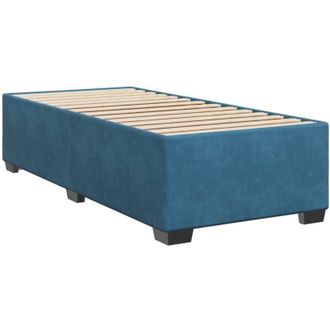 vidaXL Estructura De Cama De Terciopelo Azul 100x200 Cm Vidaxl