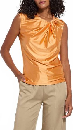 Lyss&eacute; Selene Twisted Shoulder Top In Solar Ray