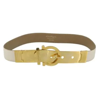 Ferragamo Pre-owned Belts, female, White, Size: ONE SIZE Pre-owned Belt