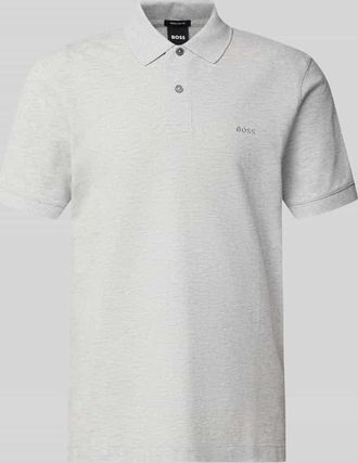 HUGO BOSS Regular Fit Poloshirt aus reiner Baumwolle Modell PALLAS in Hellgrau, Gr&ouml;&szlig;e XXXL