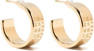 Maison Margiela Numeric-Engraved Hoop Earrings