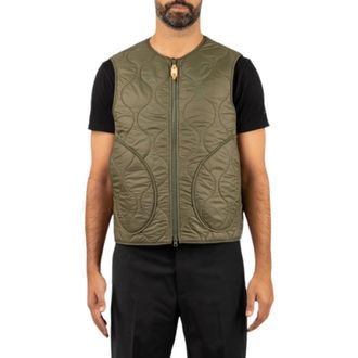Manifattura Ceccarelli Gepolsterd Vest van Wol - Heren - Jassen - Groen - Maat: XL Wol