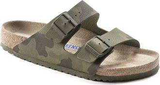 Birkenstock Womens Arizona Birko-Flor Sandal In Desert Soil Camo Green