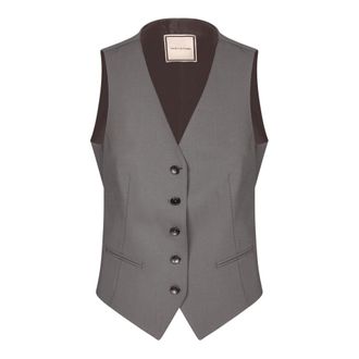 Tagliatore Vests, female, Gray, Size: 2XS Vests