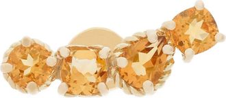 Dolce & Gabbana Orecchino Single Rainbow Monochrome in oro giallo 18 carati con citrino