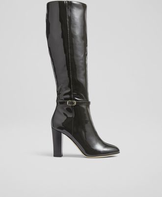 L.k. Bennett Womens Morgan Knee Boots, Grey - Size UK 4