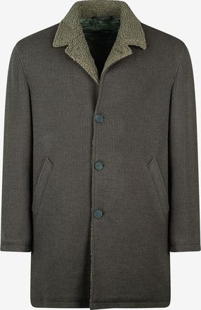 Gimos Mittellanges Strickmantel mit Hemdkragen