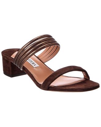 Aquazzura Collier 35 Suede Sandal