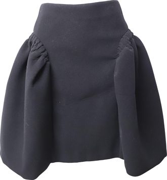 Simone Rocha Balloon Mini Skirt in Black Wool