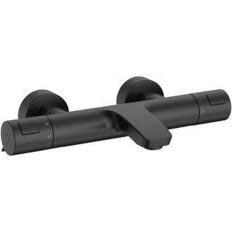 Roca Roca - A5a1e18nb0 T-500 Grifo Termost&aacute;tico Exterior Para Ba&ntilde;o-ducha Con Inversor Autom&aacute;tico Negro Mate - Ref: A5a1e18nb0
