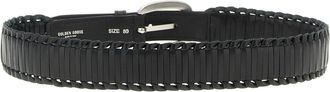 Golden Goose Womens Black Cowhide Regular Belt