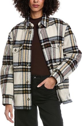 Isabel Marant Isabel Marant Etoile Check Wool & Silk-Blend Overshirt