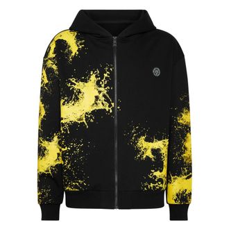 Plein Sport Hoodies & sweatvesten, Heren, Zwart, XL, Katoen, Hoodie Sweatjacket Splash