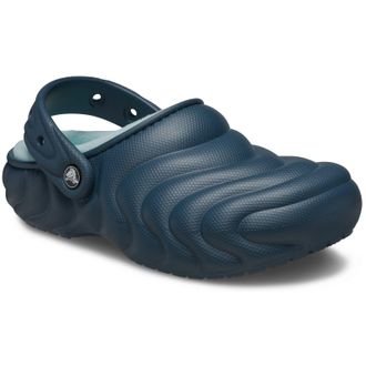 Crocs Womens Classic Lined Overpuff Clog - Navy - Size UK 3