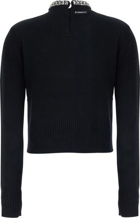 Pinko Womens Sweater Berlin Black Tops Top
