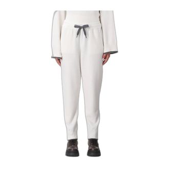 Brunello Cucinelli Pantaloni Jogger in Cashmere - - Trousers - Donna - Beige - S
