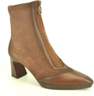 Hispanitas Bruine laars met punt - Dames - Laarzen met Hak - Bruin - 36 EU - Schoenen