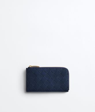 Bottega Veneta Portacarte Intrecciato con zip - Blu - Donna - U