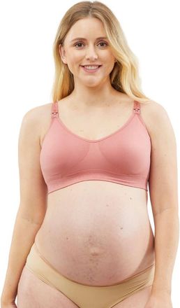Cake Maternity Rock Candy Seamless Padded Luxury Nursing Bra in Rosewood at Nordstrom, Size Medium